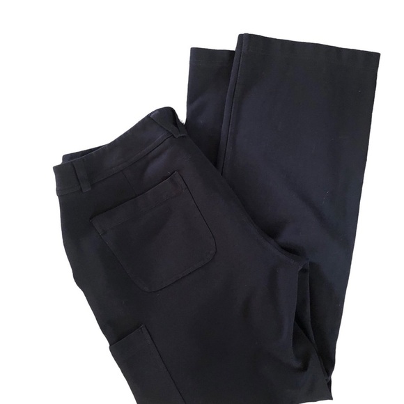 Duluth Trading Athletic Knit Cargo Straight Hiking Pants Casual 12X30 Black - Picture 2 of 4